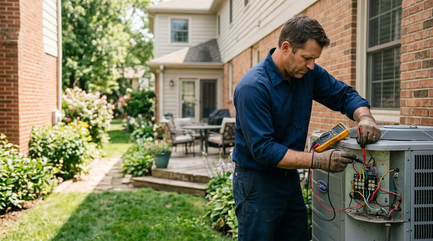 HVAC technician working near Waldo, FL